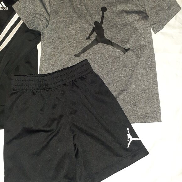 Kids clothes Lot BACK 2 SCHOOL outfits 2 PC set Adidas~Air Jordan-BOYS SIZE 4T - Picture 2 of 4